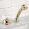 Kingston Brass KSK3352PXTR Transfer Valve Set For Roman Tub Filler, Polished Brass KSK3352PXTR - alternate 2